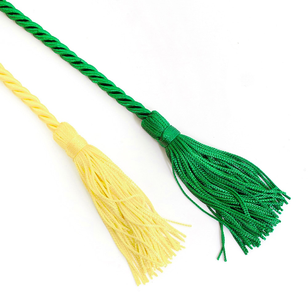 Ducks Spirit, Josten's, Honor Cord, Grad, Double Cord, 345111, Emerald/Lemon